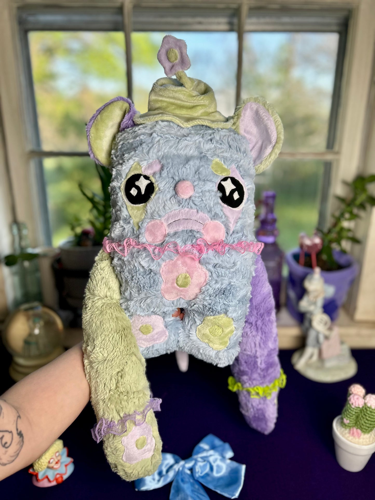 OOAK Handmade Weighted Mouse Plushie - Milo