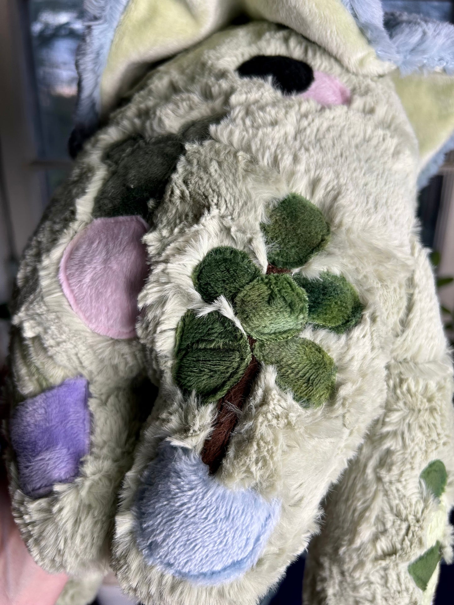 OOAK Handmade Weighted Mushroom and Plant Plushie Duo - Florian & Sprout