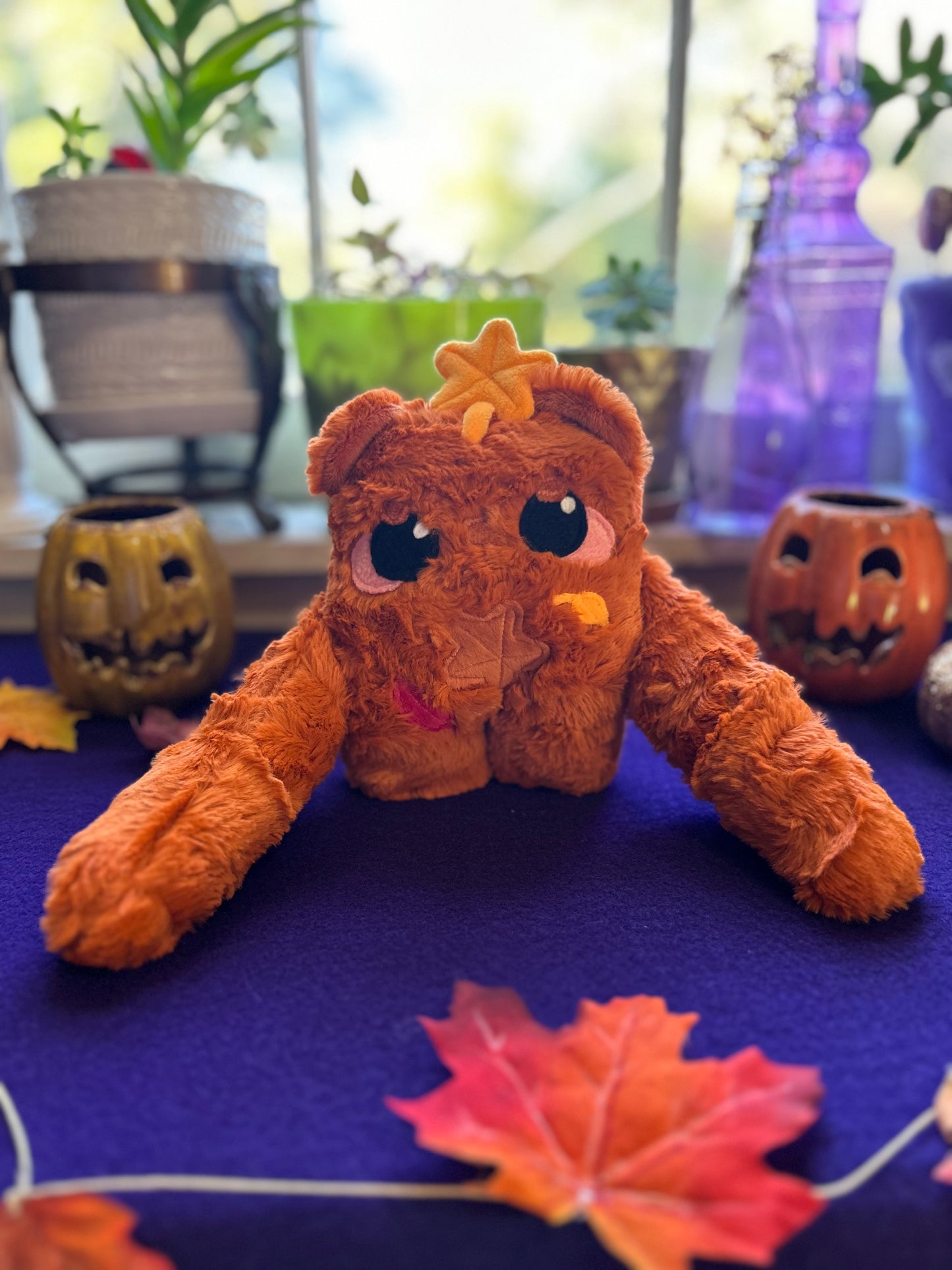 OOAK Handmade Weighted Bear Plushie - Otto