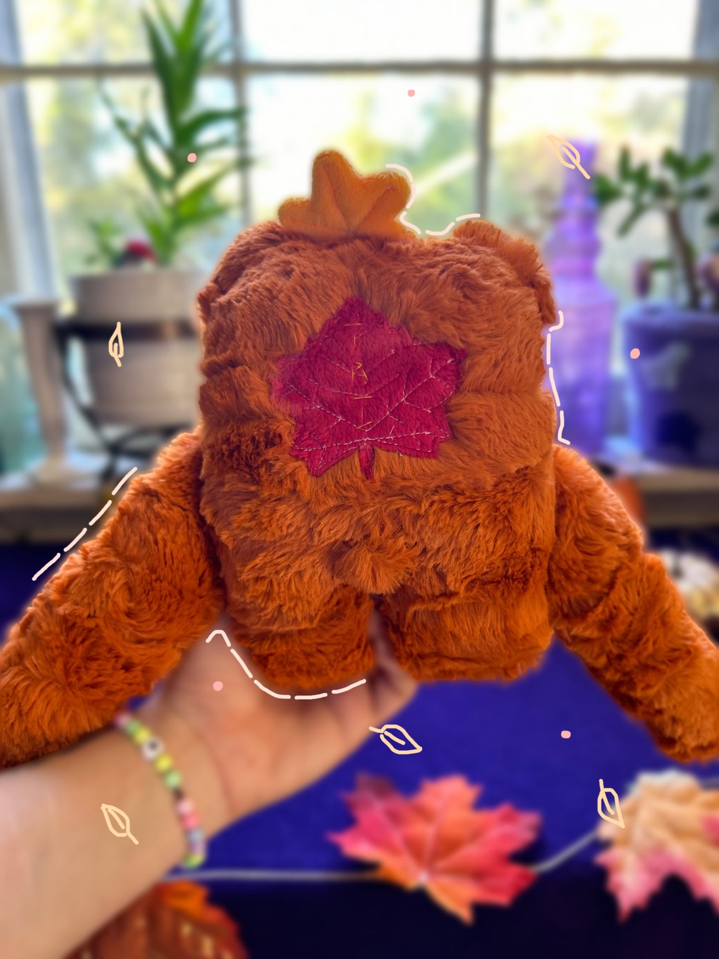 OOAK Handmade Weighted Bear Plushie - Otto