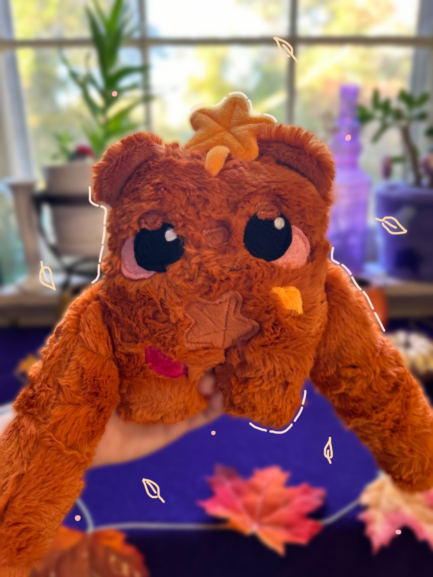 OOAK Handmade Weighted Bear Plushie - Otto