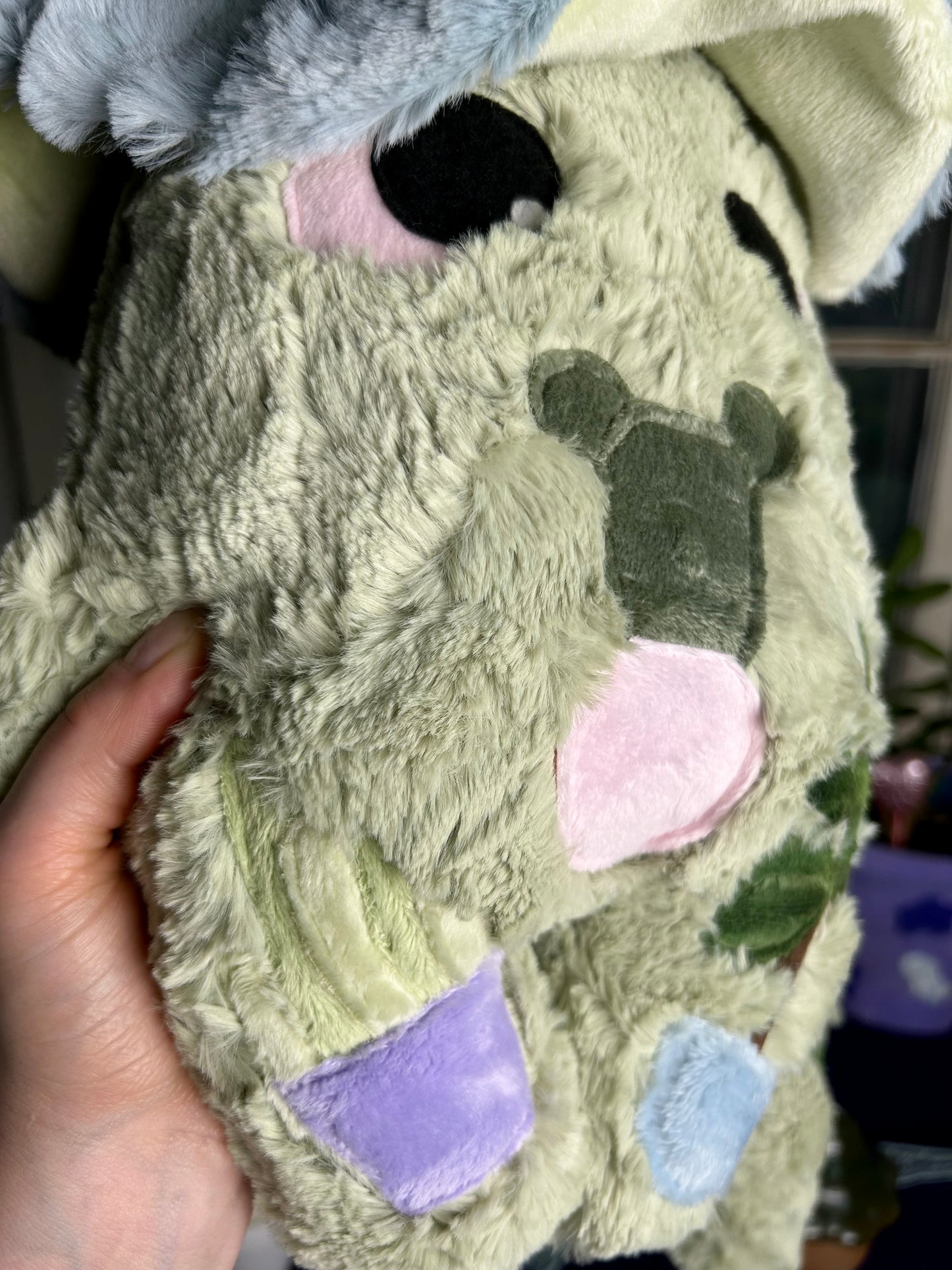 OOAK Handmade Weighted Mushroom and Plant Plushie Duo - Florian & Sprout