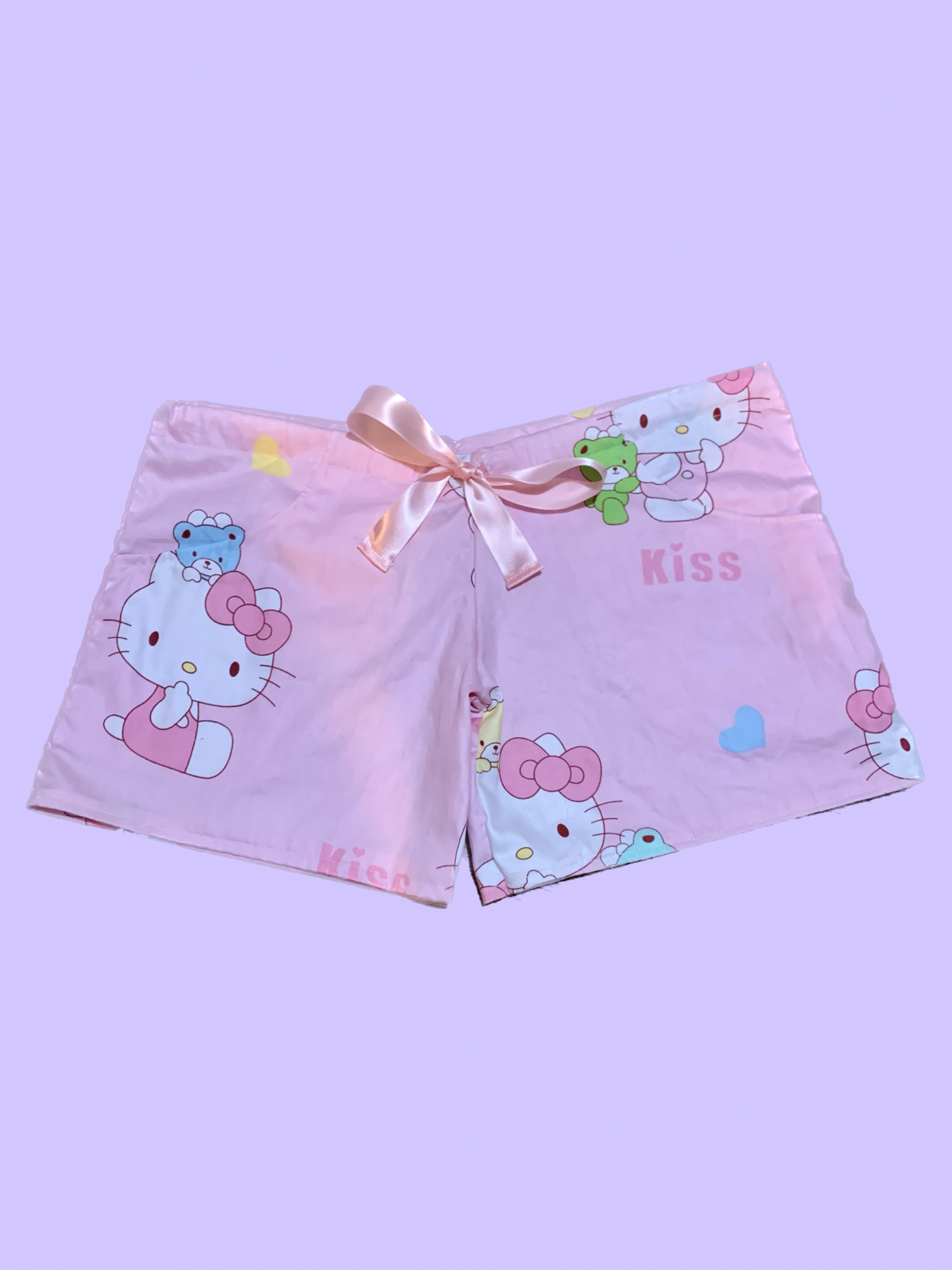 PLS READ DESCRIPTION - Handmade Hello Kitty Shorts with Pockets - Plus Sizes
