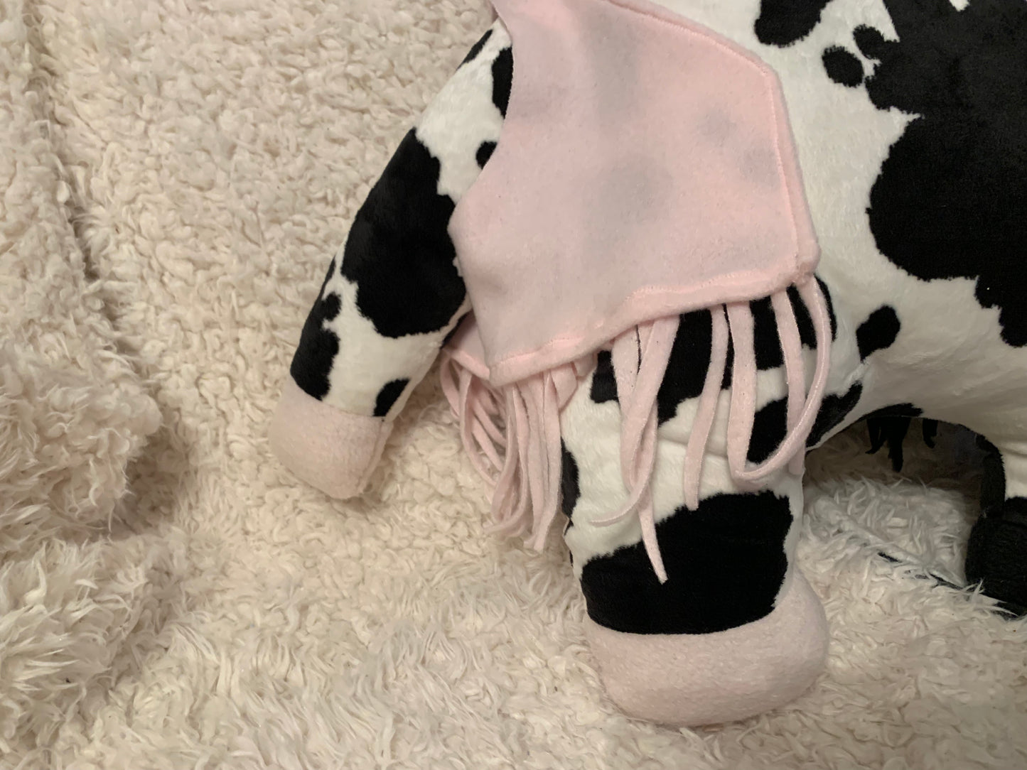OOAK Handmade Two-Headed Cow Plush - Oat Lee