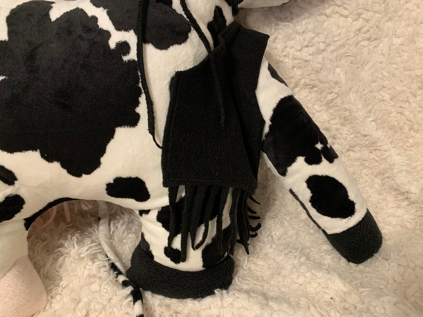 OOAK Handmade Two-Headed Cow Plush - Oat Lee