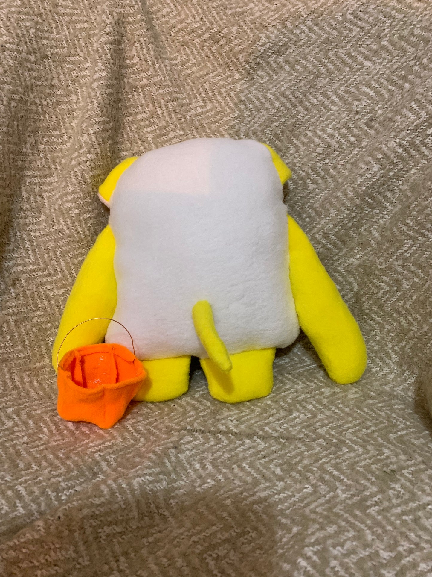 OOAK Handmade Ghost Puppy Plush - Pele
