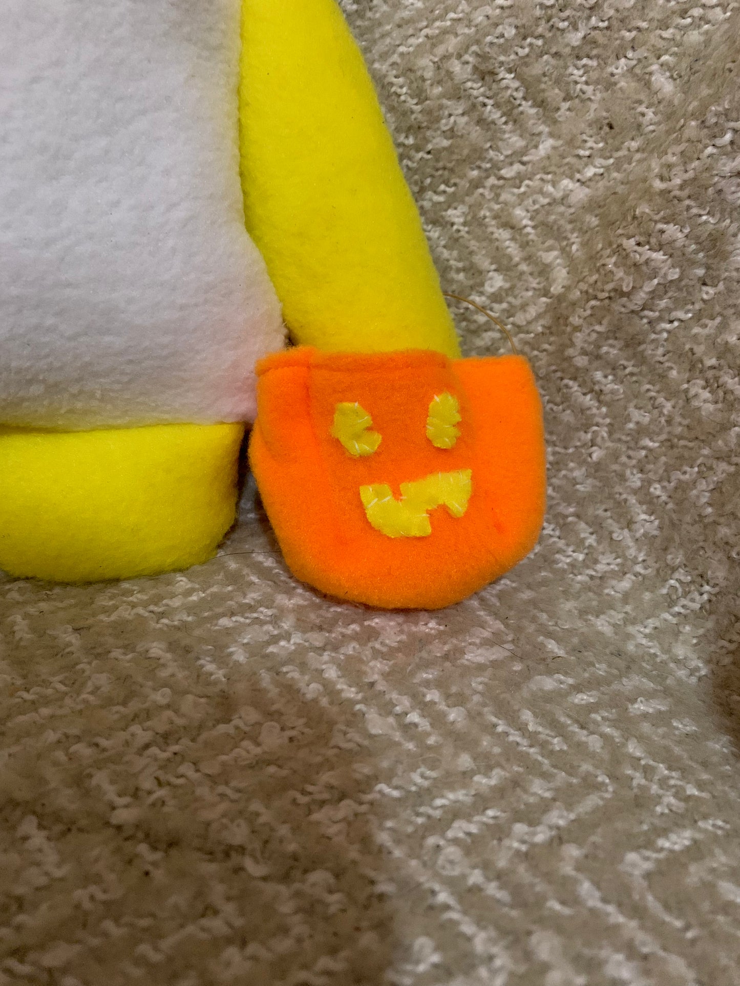 OOAK Handmade Ghost Puppy Plush - Pele