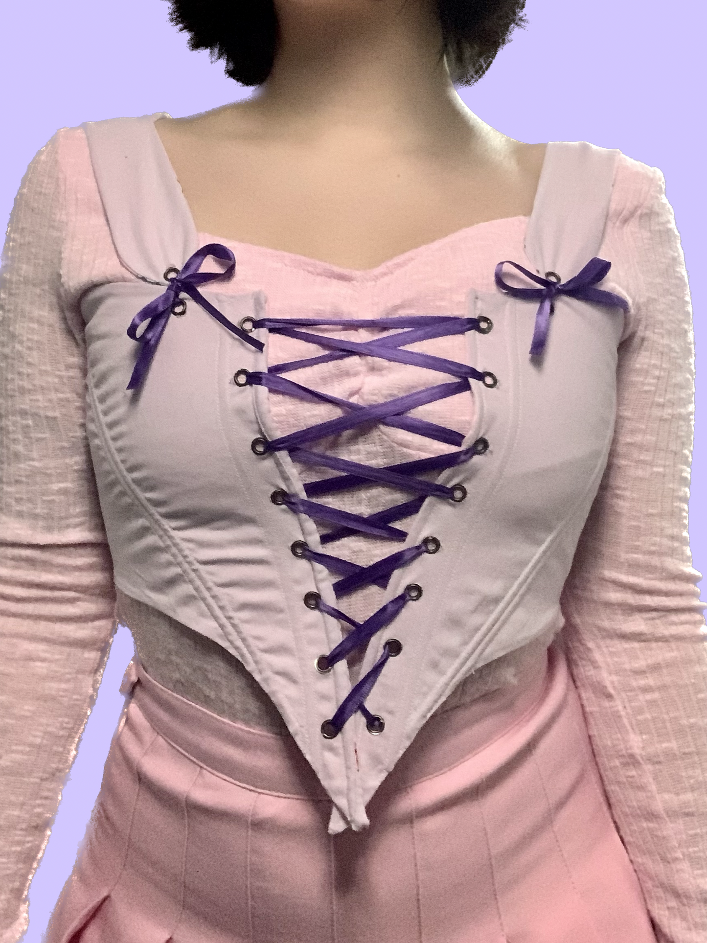 PLS READ DESCRIPTION - Handmade Reversible Hello Kitty Corset