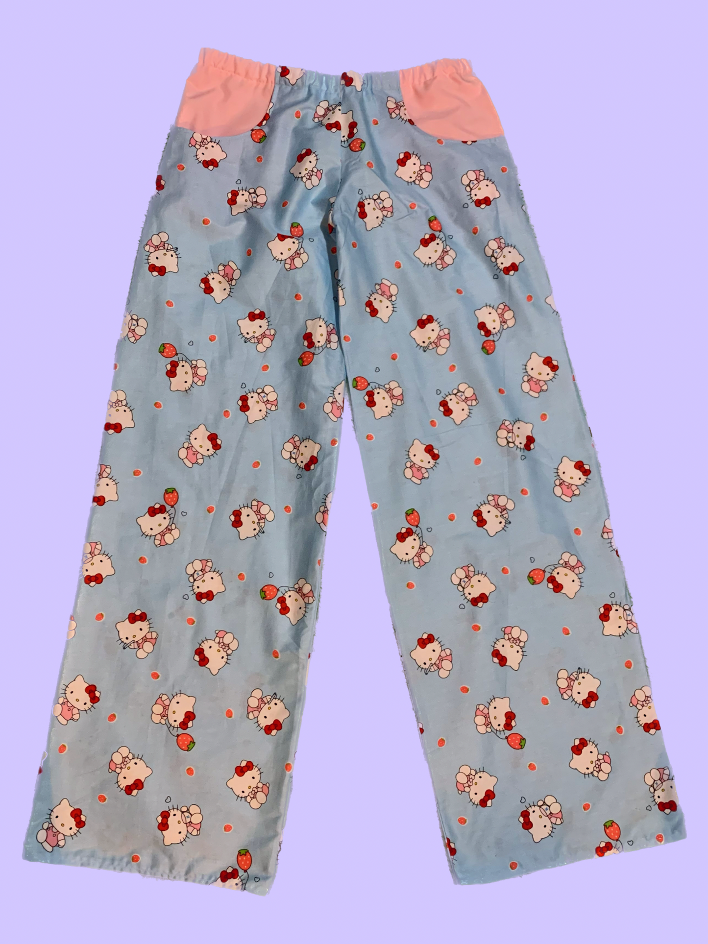 PLS READ DESCRIPTION - Handmade Hello Kitty Pants with Pockets - Plus Sizes