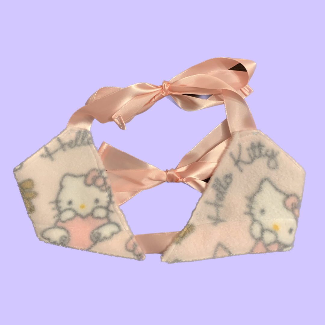 Handmade Fleece Hello Kitty Bralette