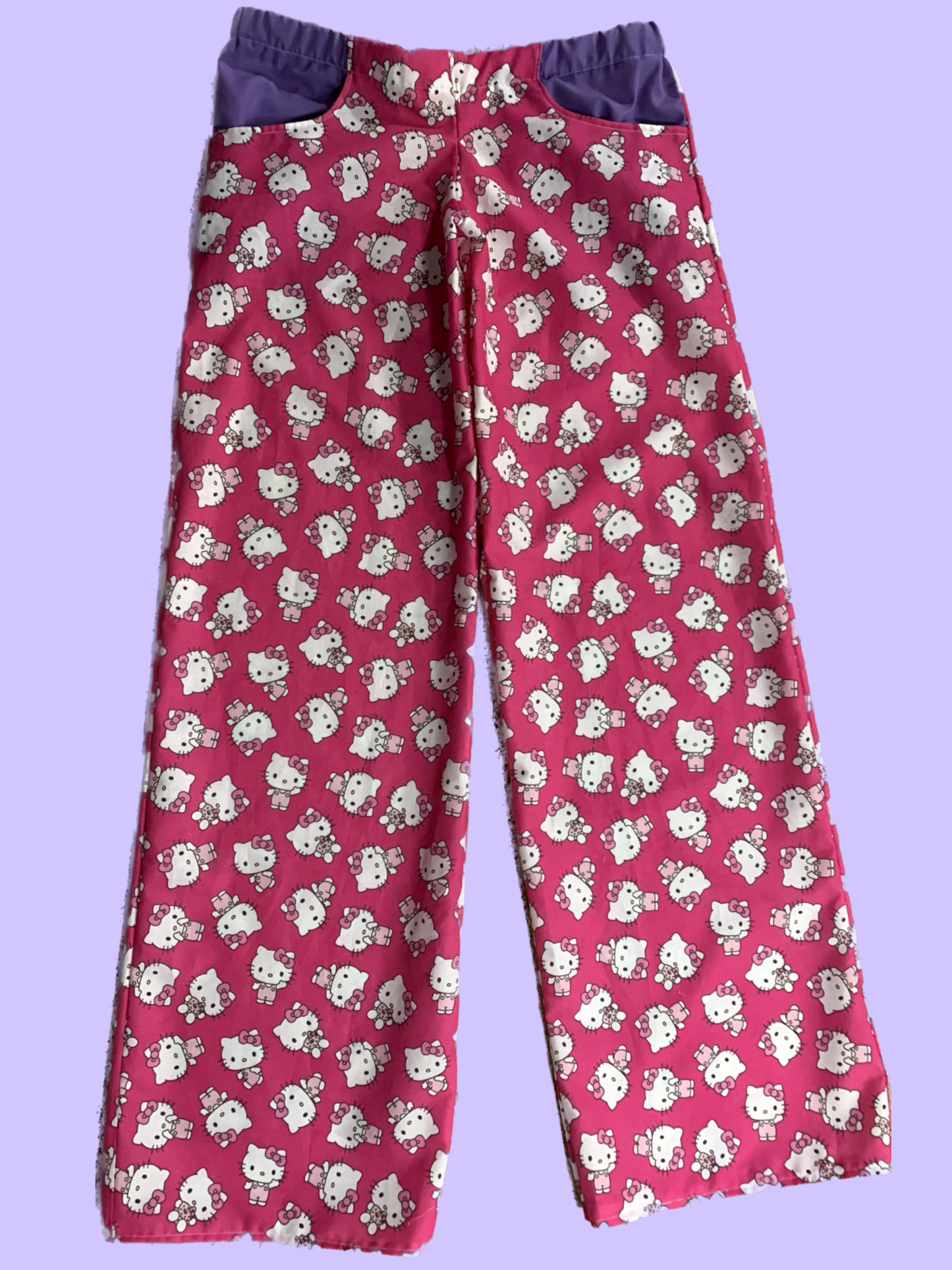 PLS READ DESCRIPTION - Handmade Hello Kitty Pants with Pockets - Plus Sizes