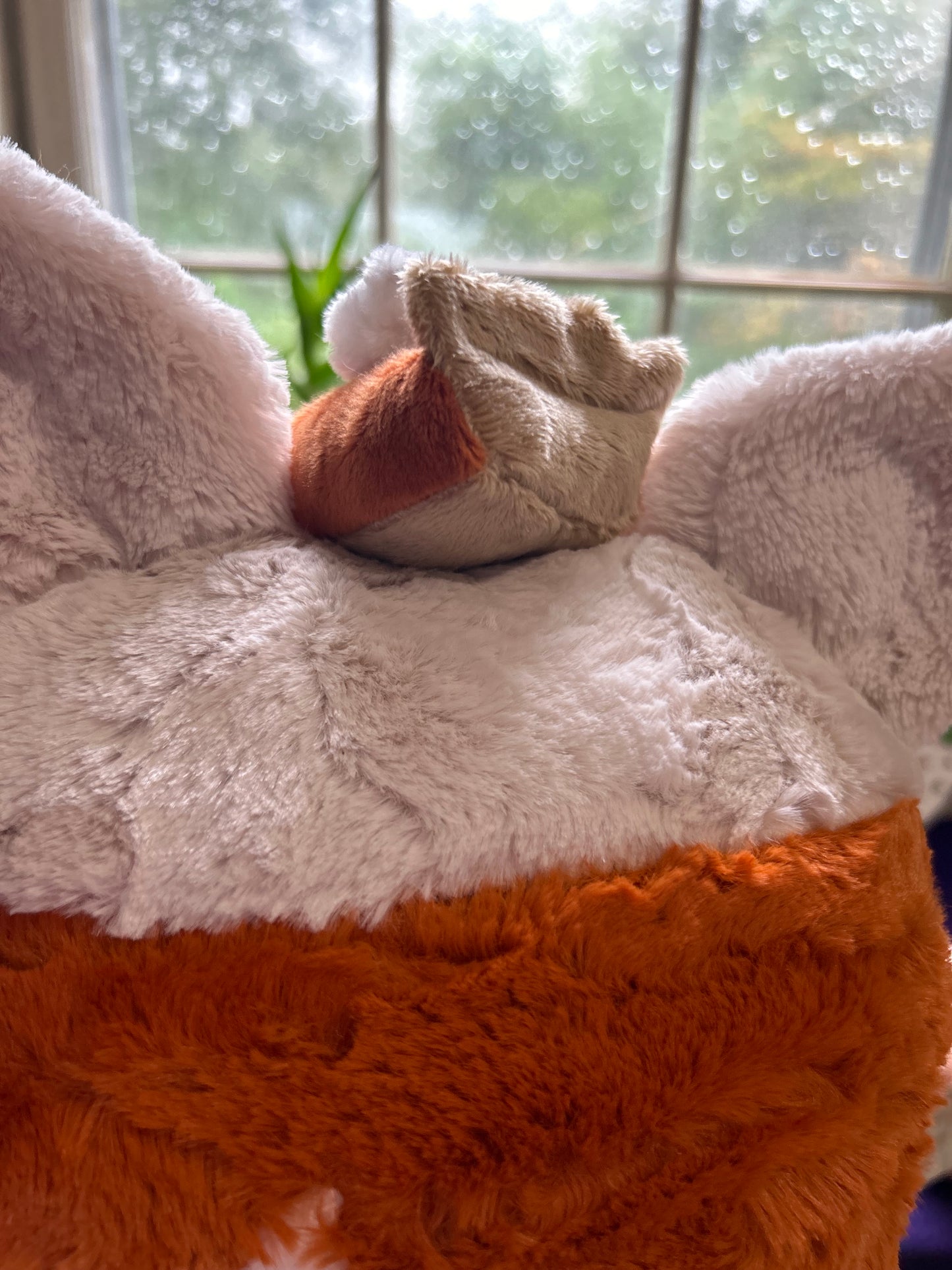 OOAK Handmade Weighted Pumpkin Pie Bat Plushie - Rowan